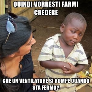 Un ventilatore fermo si può rompere?