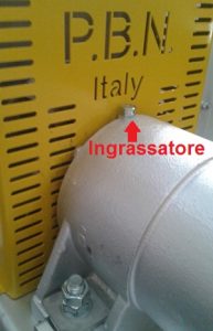 Ingrassatore per lubrificazione dei cuscinetti