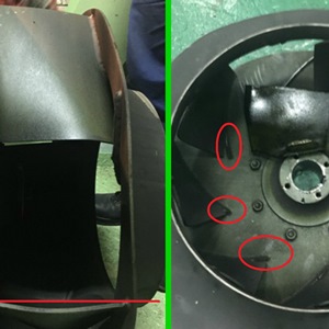 Deformazione pale ventilatori industriali a catalogo