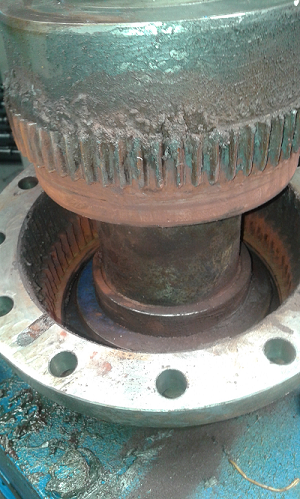 giunto meccanico ventilatore usurato