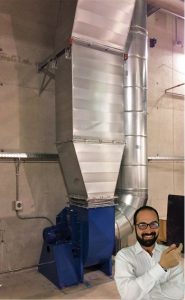 Dimensionamento ventilatore centrifugo fase di installazione